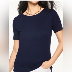 Talbots Classic Navy Women's shortsleeved Top